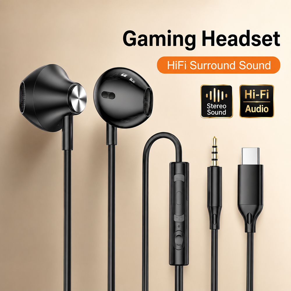Gaming Accessories Iphone - Cuffie HiFi Surround con Suono Stereo