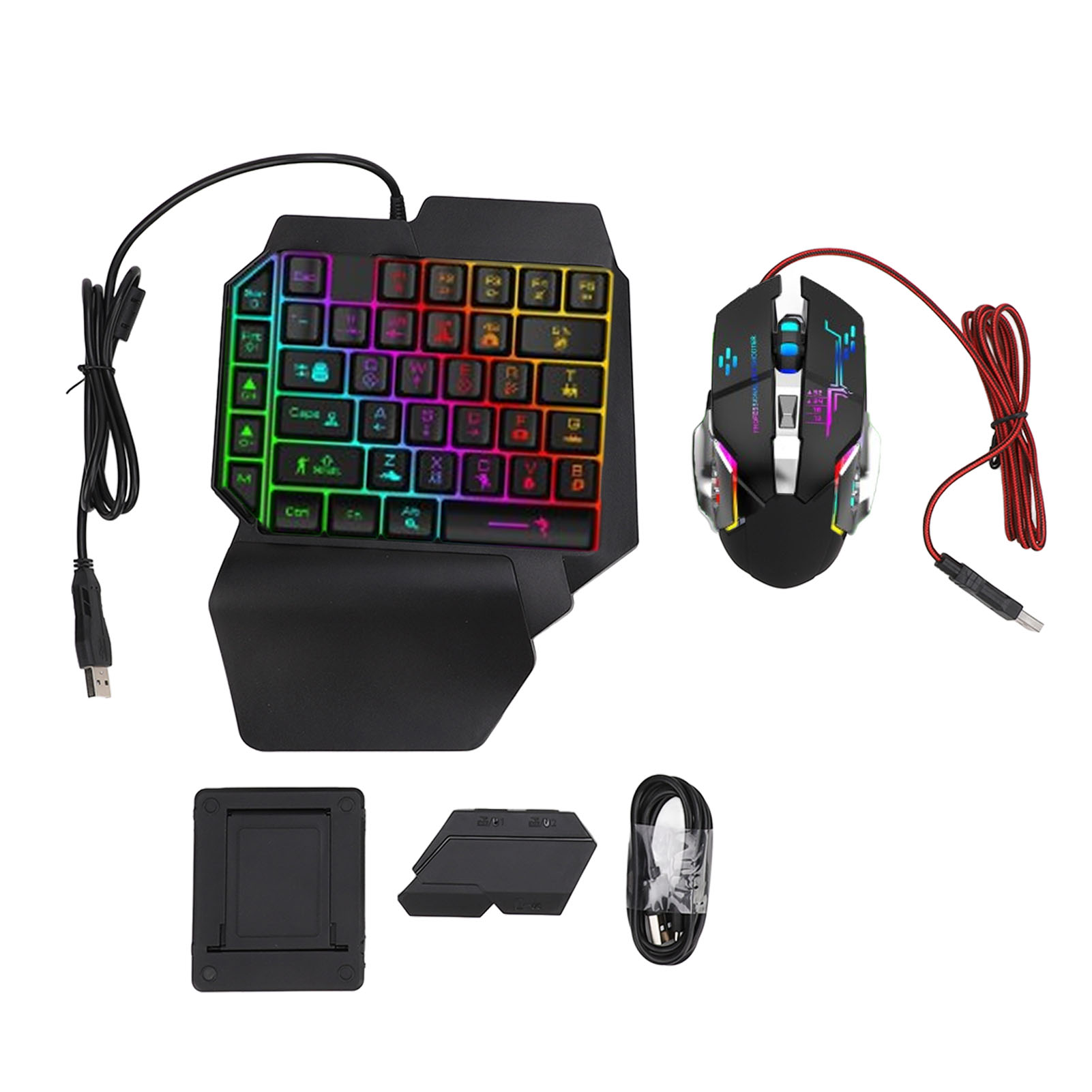 Gaming Hand Accessories - Set Convertitore Tastiera e Mouse, Combo