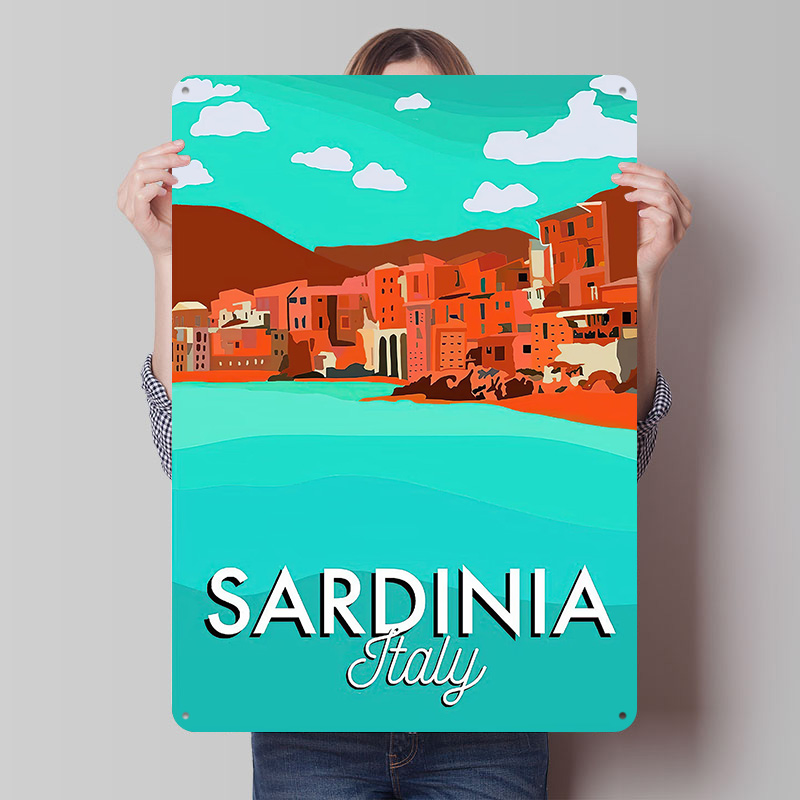 Vintage Gaming Accessories - Poster da Viaggio Personalizzato, Insegne in
