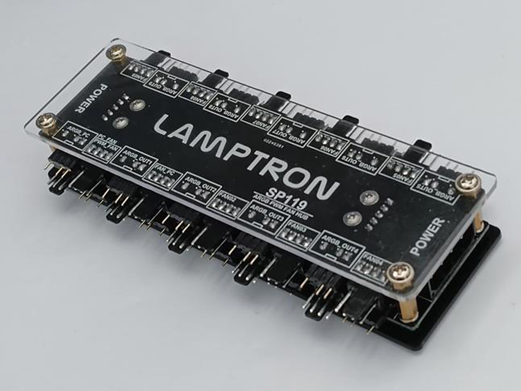 Gaming Hardware And Accessories - LAMPTRON Hub Ventole ARGB PWM a