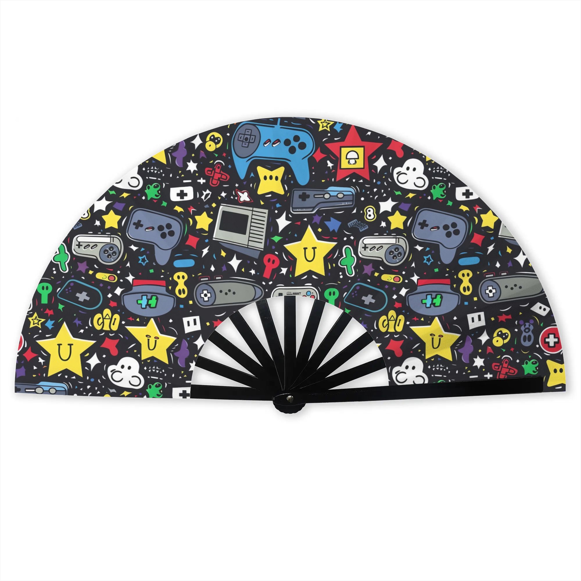 Gaming Hand Accessories - Ventilatore Pieghevole a Tema Videogiochi in