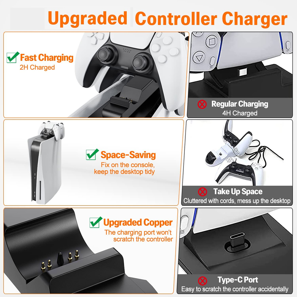 Per PS5 Controller Charger Gam - Gaming Zone Accessories recensione e prezzo